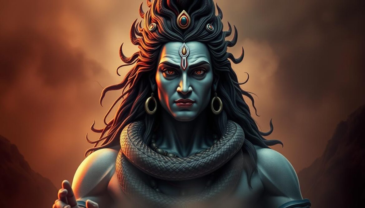 Lord Shiva wear a snake