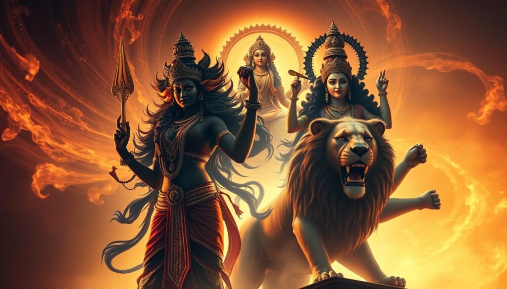 Kali and Durga in Hindu cosmology