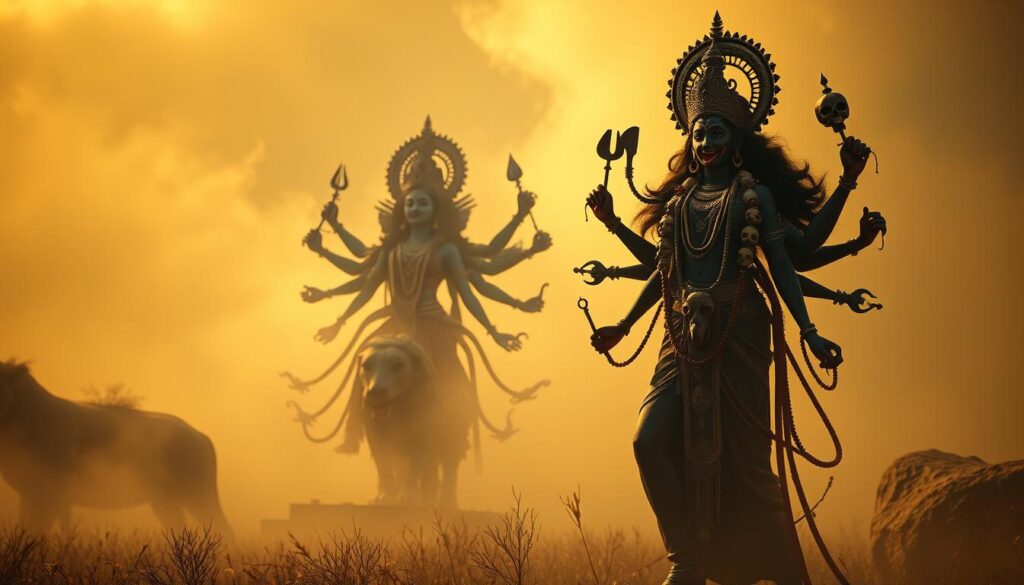 Kali and Durga mythological origins
