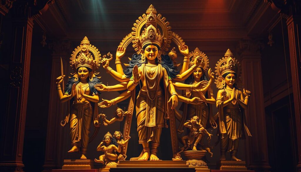 Maa Durga statue in nine forms