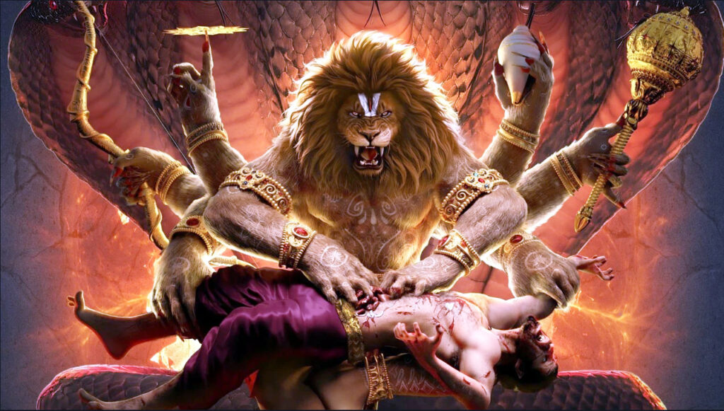 mahavatar narsimha slays hiranyakashipu
