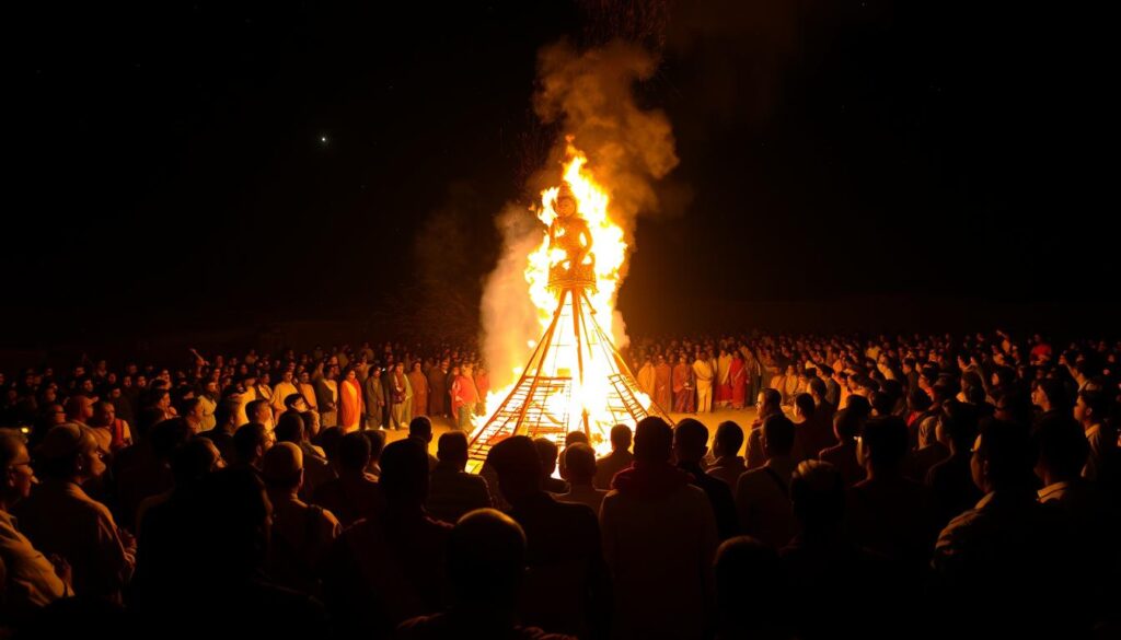 effigy burning ceremony