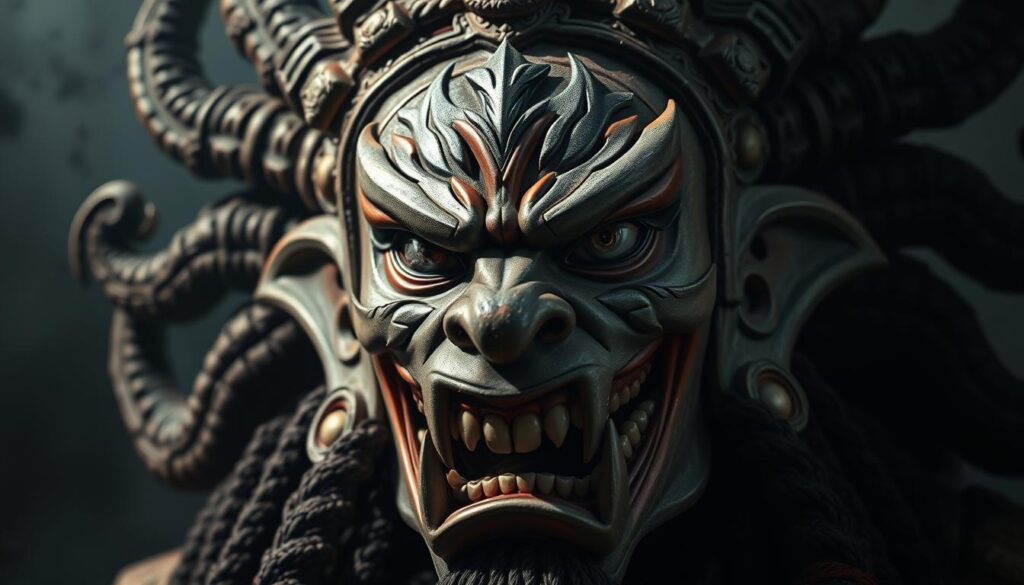 ravan head symbolism mythology